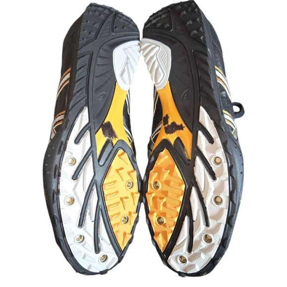 Asics GY606 Hyper XC Black, Silver & Gold Track & Field Shoes Spikes Size 11.5 - Picture 7 of 12
